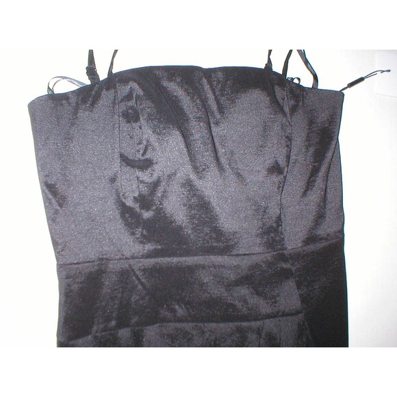New Womens NWT Calvin Klein Draped Strapless or Strap Dress Black 10 Convertble - Picture 4 of 8